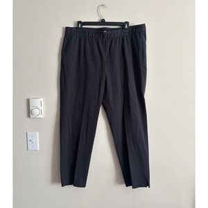 Eileen Fisher Womens XL‎ Pull On Pants Gray Cotton Stretch Minimalist Office